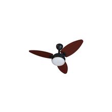 Ventilador de Teto Elluz Preto Marrom Inverter Bivolt Ventisol