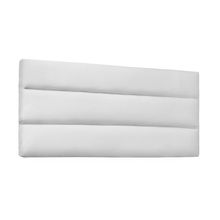 Cabeceira Painel La Italiana Para Cama Box Solteiro 90 cm Corino Branco - D'Rossi