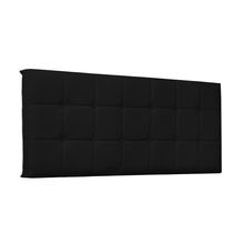 Cabeceira Painel Verona Para Cama Box Solteiro 90 cm Corino Preto - D'Rossi