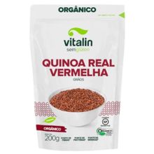 Quinoa Real Vermelha em Grãos Orgânica Sem Glúten Vitalin 200g