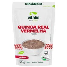 Quinoa Real Vermelha em Flocos Orgânica Sem Glúten Vitalin 120g
