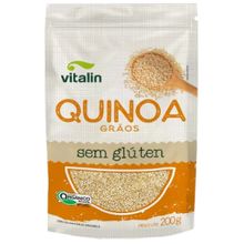 Quinoa em Grãos Orgânica Sem Glúten Vitalin 200g