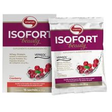 Isofort Beauty Whey Protein Cranberry 25g Vitafor 15 Sachês