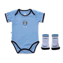 Kit Bebê Grêmio Com Body e Meia Oficial