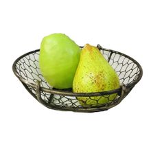 Fruteira Redonda Aramada Cor De Ouro Velho Tam.P Yes MT2039