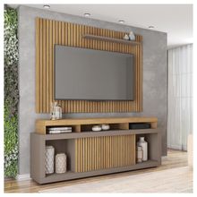Rack E Painel Para TV até 70 Polegadas Marrom Sun Caemmun