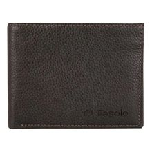 CARTEIRA MASCULINA COURO FASOLO ZÍPER NA NOTA H045 MARROM Cor:Marrom;Tamanho:Único;Gênero:Homem