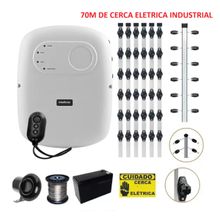 Kit Cerca Elétrica Intelbras Industrial 70 Metros Big Haste