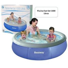 Piscina inflável Fast Set de 1000 litros Bestway 1,68cm X 51cm