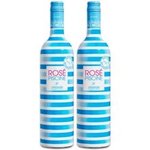 Kit Vinho Rosé Piscine Francês 750ml 2 unidades