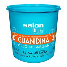 Alisante Salon Line Guanidina Óleo Argan Regular Médio 218g