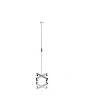 Suporte Para Soro Regulável Esmaltado Com Haste Inox Quadripe Leve Com Rodizios - FM0744