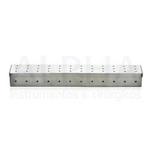 Estojo perfurado de inox para otica 45x08x05cm