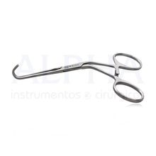 Pinça Debakey Castanheda Derra nº7 cabo angulado 12,5cm