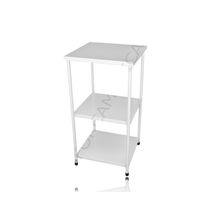 Mesa Auxiliar 40 X 40 Com 02 Prateleiras e Ponteiras - FM0191