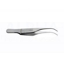 Pinça barraquer colibri curva 1 x 2 dentes 7 cm