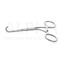 Pinça Debakey Castanheda Derra nº7 cabo curvo 12,5cm