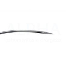 Agulha de Reverdin curva 12cm