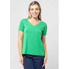Blusa Pau a Pique Manga Curta Básica Verde