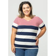 Blusa Pau a Pique Listrada Vermelho