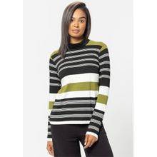 Blusa Cacharrel Pau a Pique Listrada Verde