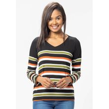 Blusa Manga Longa Pau a Pique Listrada Preto