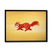 Quadro Decorativo Esquilo Flash By Fe Sponchi - Beek