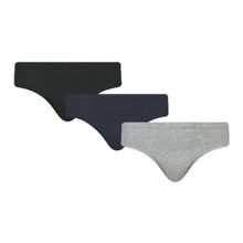 Kit 3 Cuecas Slip Selene Algodão Masculino