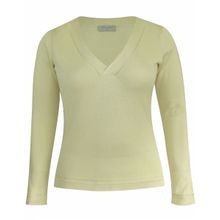 Blusa Manga Longa Pau a Pique Modal Creme