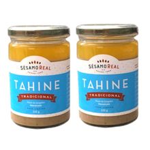 Tahine  Pasta de Gergelim Vegano Sésamo Real  320g   2 Potes