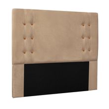 Cabeceira Decorativa King Size 1,95M Kors Suede Bege - Gran Belo