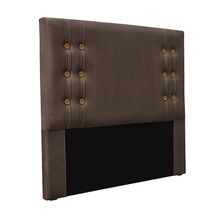 Cabeceira Decorativa Casal 1,40M Kors Veludo Marrom - Gran Belo