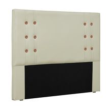 Cabeceira Decorativa King Size 1,95M Kors PU Marfim - Gran Belo