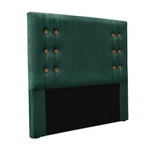 Cabeceira Decorativa Casal 1,40M Kors Veludo Verde Floresta - Gran Belo