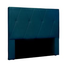 Cabeceira Decorativa King Size 1,95M Yves Veludo Azul Marinho - Gran Belo