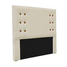 Cabeceira Decorativa King Size 1,95M Kors Veludo Bege - Gran Belo