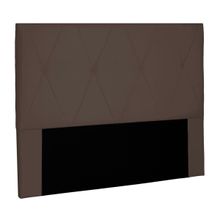 Cabeceira Decorativa King Size 1,95M Yves Suede Café - Gran Belo