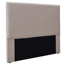 Cabeceira Decorativa Queen Size Casal 1,60M Erza Linho Areia- Gran Belo