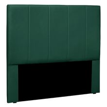 Cabeceira Decorativa King Size 1,95M Erza Veludo Verde Floresta - Gran Belo