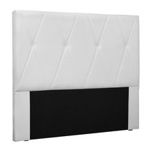 Cabeceira Decorativa King Size 1,95M Yves PU Branco - Gran Belo
