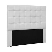 Cabeceira Decorativa Casal 1,40M Tropea PU Branco - Gran Belo