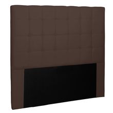 Cabeceira Decorativa Casal 1,40M Tropea Suede Café - Gran Belo