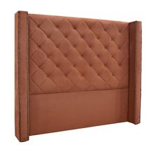 Cabeceira Decorativa King Size 2,19M Loewe Veludo Cobre - Gran Belo