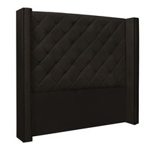 Cabeceira Decorativa Casal 1,64M Loewe PU Marrom - Gran Belo