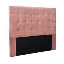 Cabeceira Decorativa Queen Size 1,60M Tropea Veludo Rosa - Gran Belo