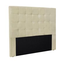 Cabeceira Decorativa King Size 1,95M Tropea Veludo Bege - Gran Belo