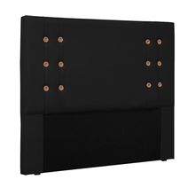 Cabeceira Decorativa King Size 1,95M Kors PU Preto - Gran Belo