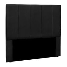 Cabeceira Decorativa King Size 1,95M Erza PU Preto - Gran Belo