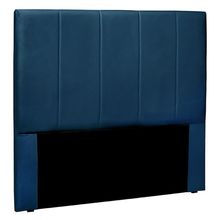 Cabeceira Decorativa Casal 1,40M Erza Veludo Azul Marinho - Gran Belo