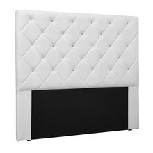 Cabeceira Decorativa Casal 1,40M Tàzio PU Branco - Gran Belo